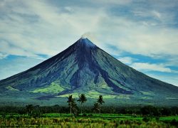 The Mayon Volcano in the Philippines